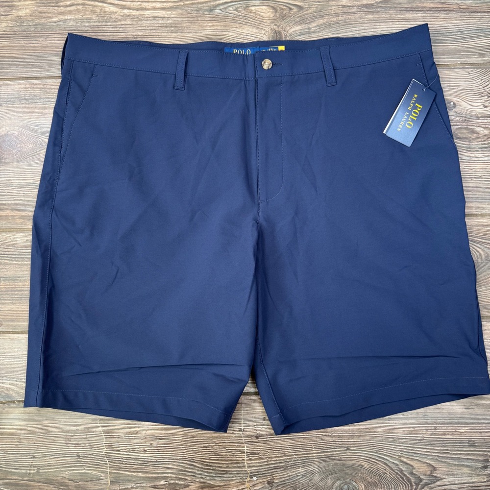 Polo Ralph Lauren Men Size 40T Performance Shorts Navy Blue Stretch Golf NEW